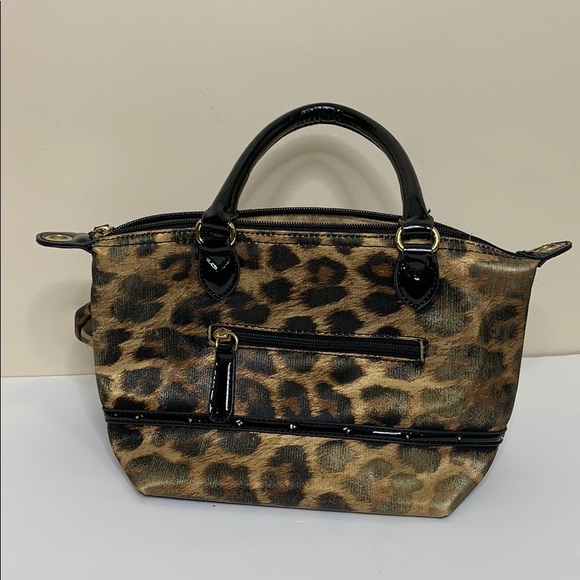 Franco Sarto | Mini Leonard Print Handbag + Change Purse | Travel Bag Set Case - Picture 7 of 8